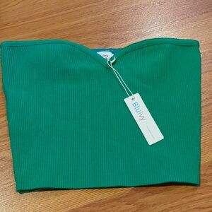 Bluivy Young Contemporary Ribbed Knit Tube Top